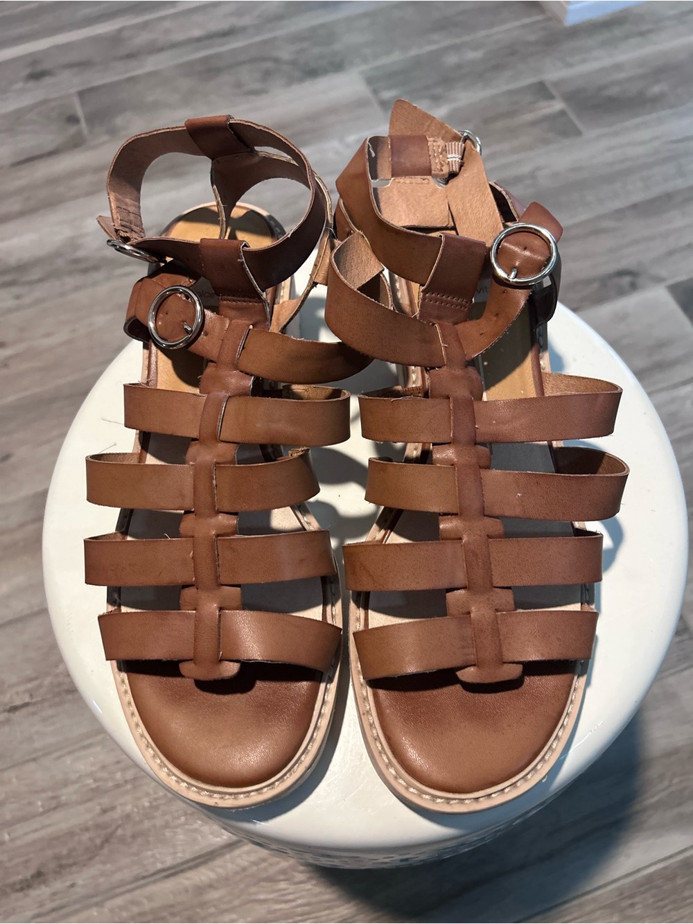 Dolce Vita Brown Multi-Strap Gladiator Sandals